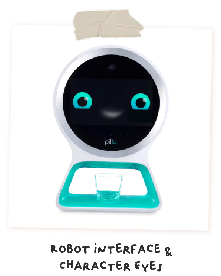Project: robot interface and character eyes (Pillo)