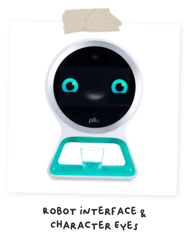 Project: robot interface and character eyes (Pillo)