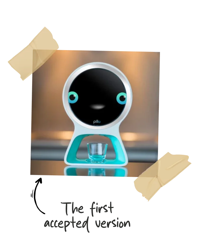 The first accepted version of the robot face