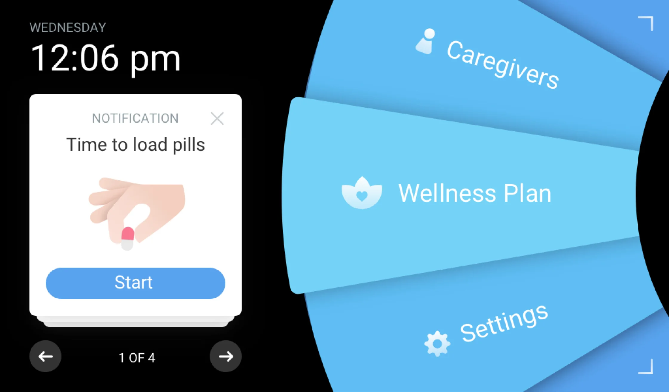 Dashboard screen