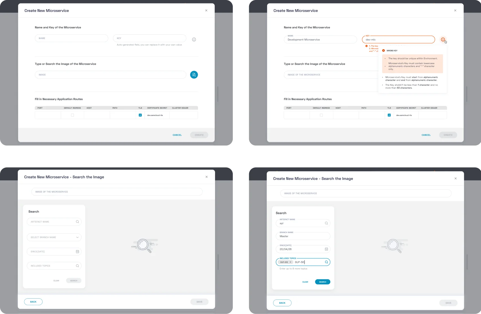 Create new microservice