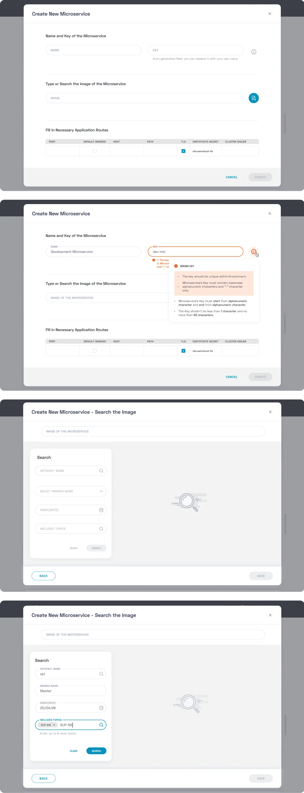 Create new microservice