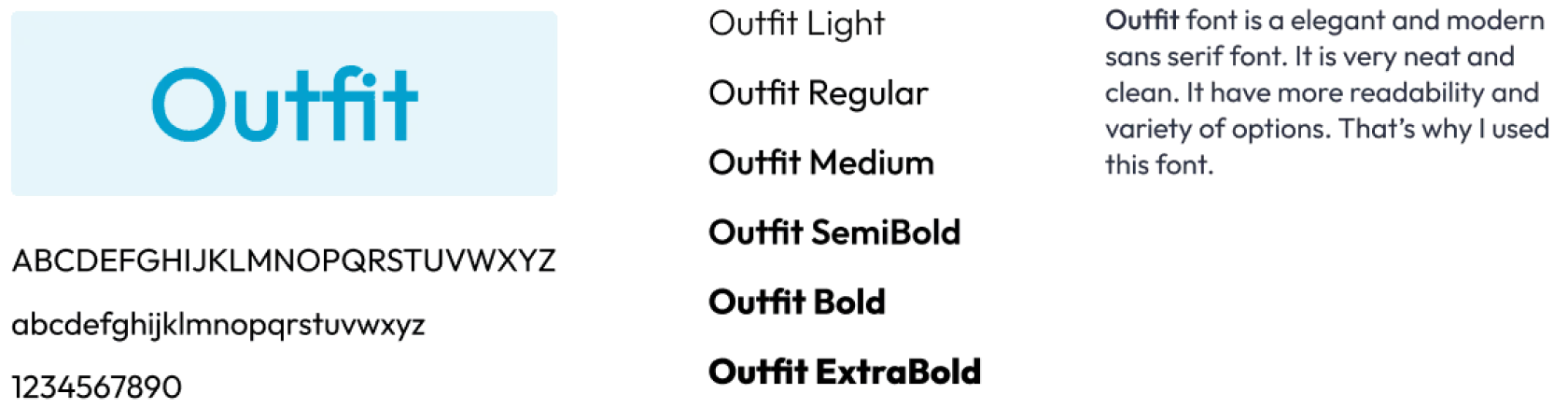 Outfit typeface